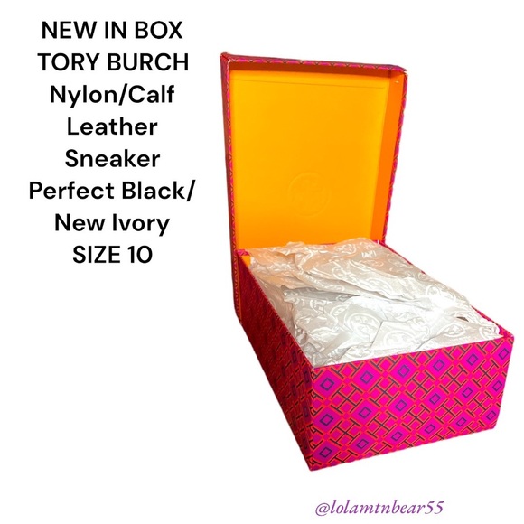 BRAND NEW TORY BURCH NYLON/CALF LEATHER SNEAKERS IN BOX-SIZE 10-UNIQUE DESIGN - Picture 16 of 16